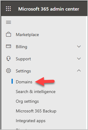 settings domain