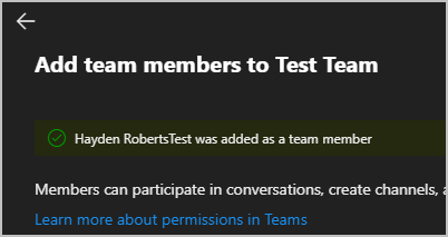 confirm user added to group