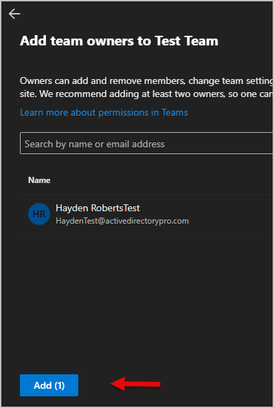 search for user account