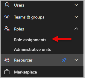 Go to Role Assignments