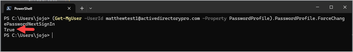 check force password change status