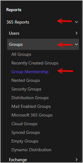 Go to Group Membership