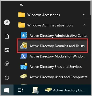 active directory domains and trusts