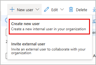 Click Create New Users