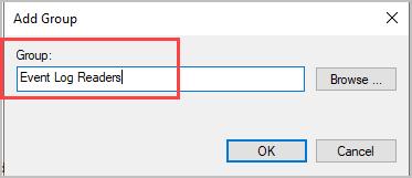 add event log readers