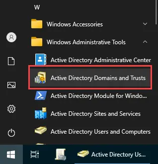 active directory domains and trusts