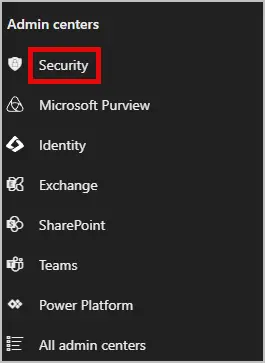 click on security