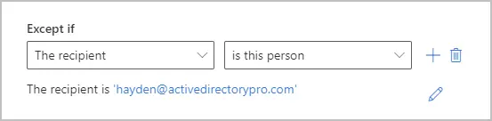 exclude user
