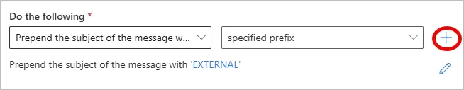 prepend with external