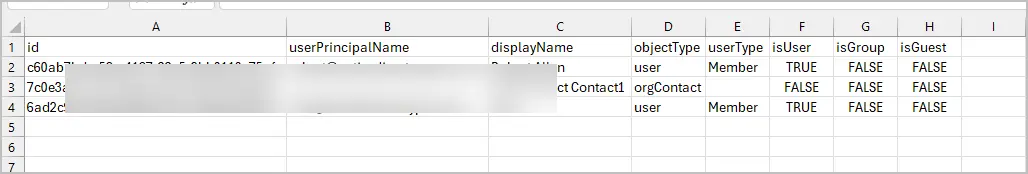 distribution list csv example