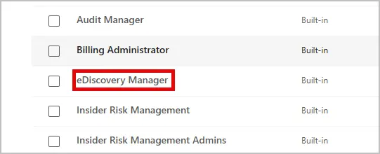 eDiscovery Manager