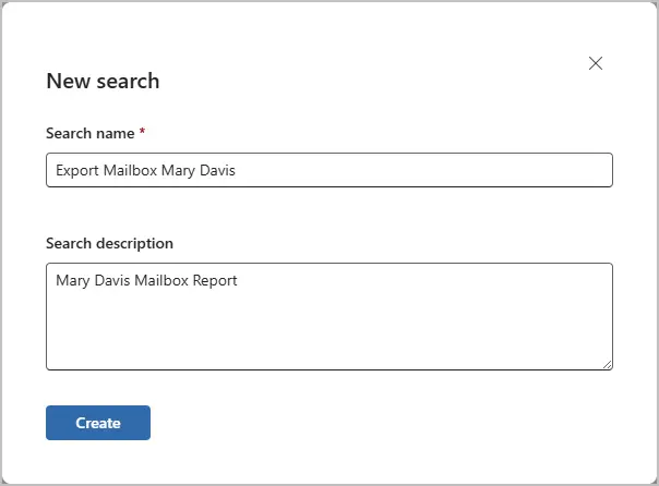 give search a name
