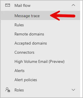 message trace