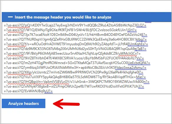 analyze headers