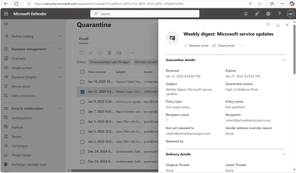 preview window