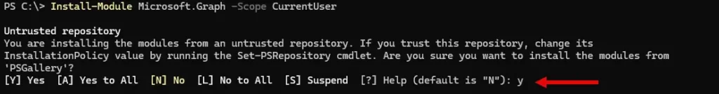 Accepted untrusted repository