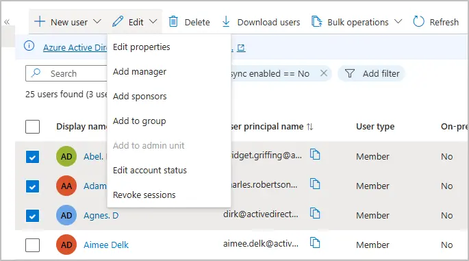 click edit properties